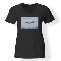 Thumbnail for Cathay Pacific Airbus A350 Designed V-Neck T-Shirts