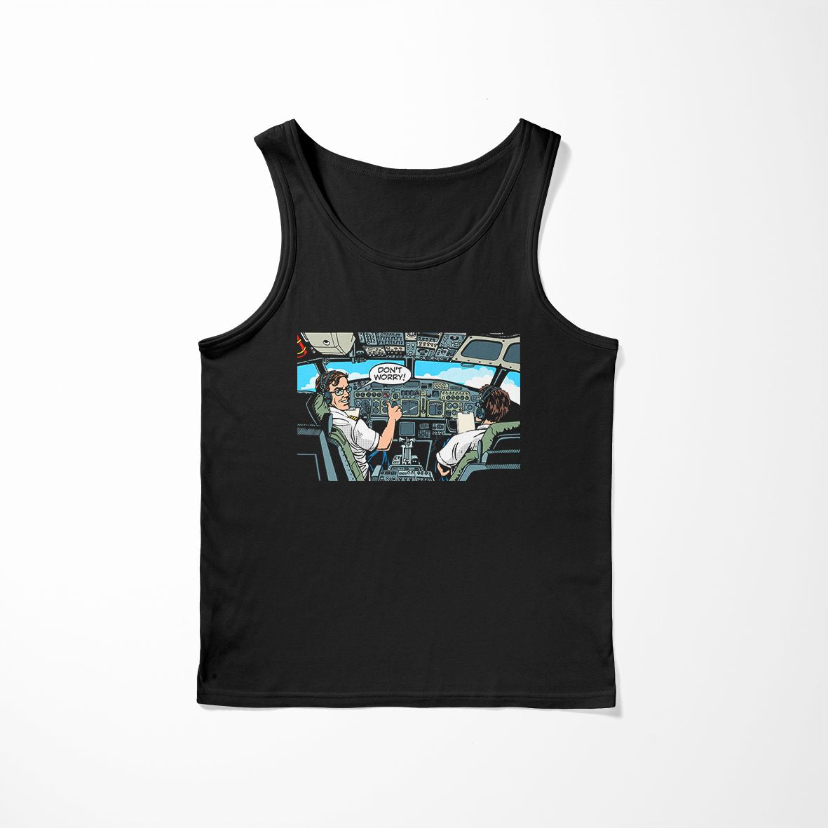Don't Worry Thumb Up Captain Designed Tank Tops