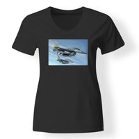 Thumbnail for Two Fighter Jets  Designed V-Neck T-Shirts