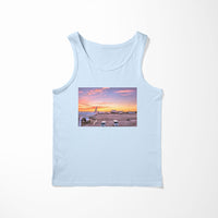 Thumbnail for Airport Photo During Sunset Designed Tank Tops