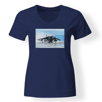Thumbnail for McDonnell Douglas AV-8B Harrier II Designed V-Neck T-Shirts