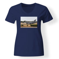 Thumbnail for Fighter Jet 16 From Side Designed V-Neck T-Shirts