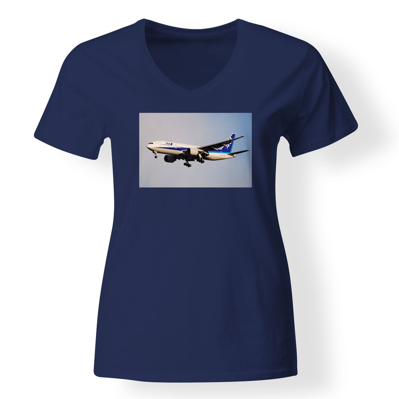 ANA's Boeing 777 Designed V-Neck T-Shirts