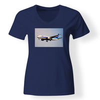 Thumbnail for ANA's Boeing 777 Designed V-Neck T-Shirts