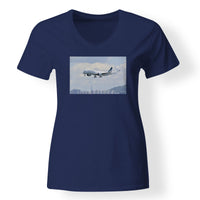 Thumbnail for Cathay Pacific Airbus A350 Designed V-Neck T-Shirts