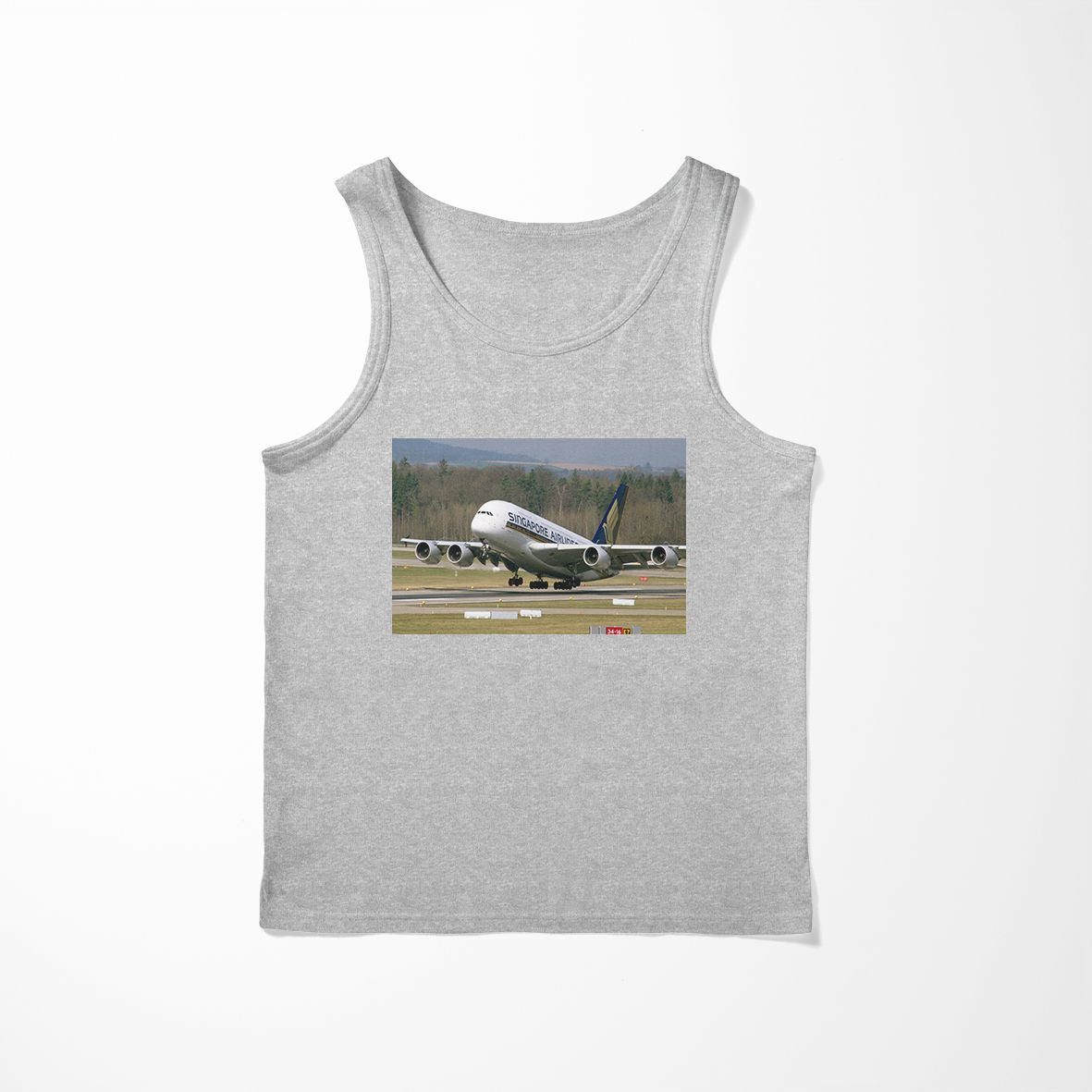 Departing Singapore Airlines A380 Designed Tank Tops