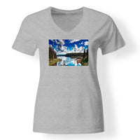 Thumbnail for Amazing Scenary & Sea Planes Designed V-Neck T-Shirts
