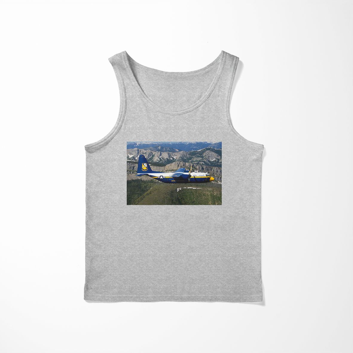 Amazing View with Blue Angels Aircraft Designed Tank Tops