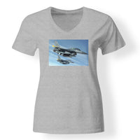 Thumbnail for Two Fighting Falcon Designed V-Neck T-Shirts
