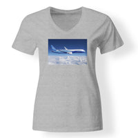 Thumbnail for Boeing 787 Dreamliner Designed V-Neck T-Shirts