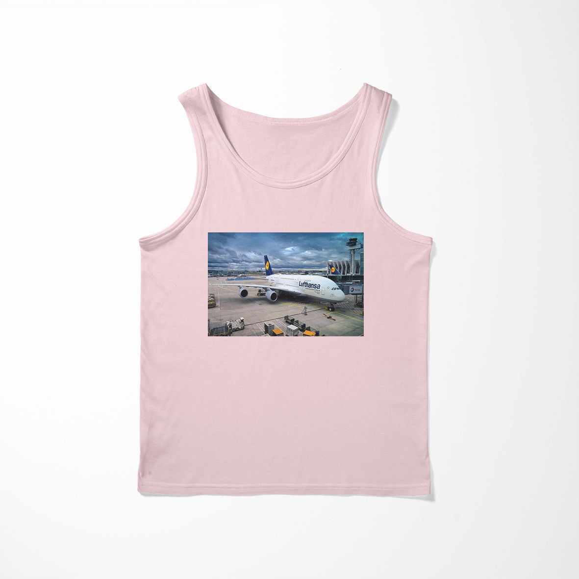 Lufthansa's A380 At The Gate Designed Tank Tops