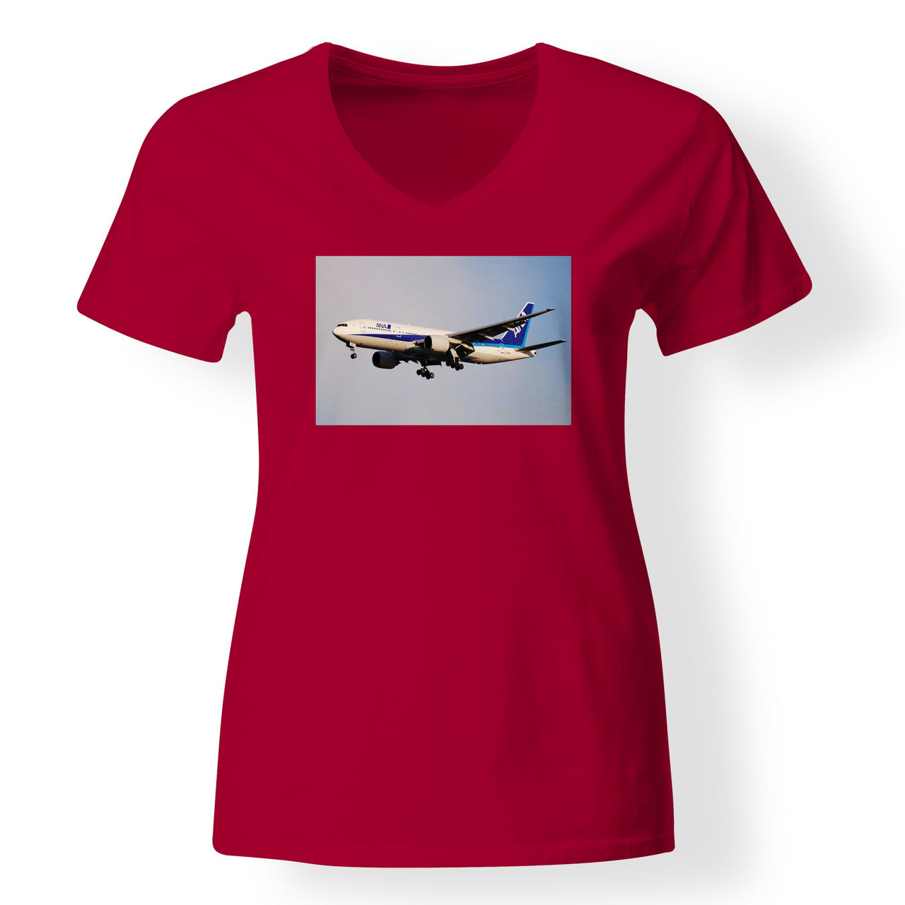 ANA's Boeing 777 Designed V-Neck T-Shirts