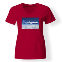 Thumbnail for Boeing 787 Dreamliner Designed V-Neck T-Shirts