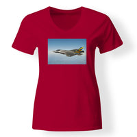 Thumbnail for Cruising Fighter Jet 35 Designed V-Neck T-Shirts