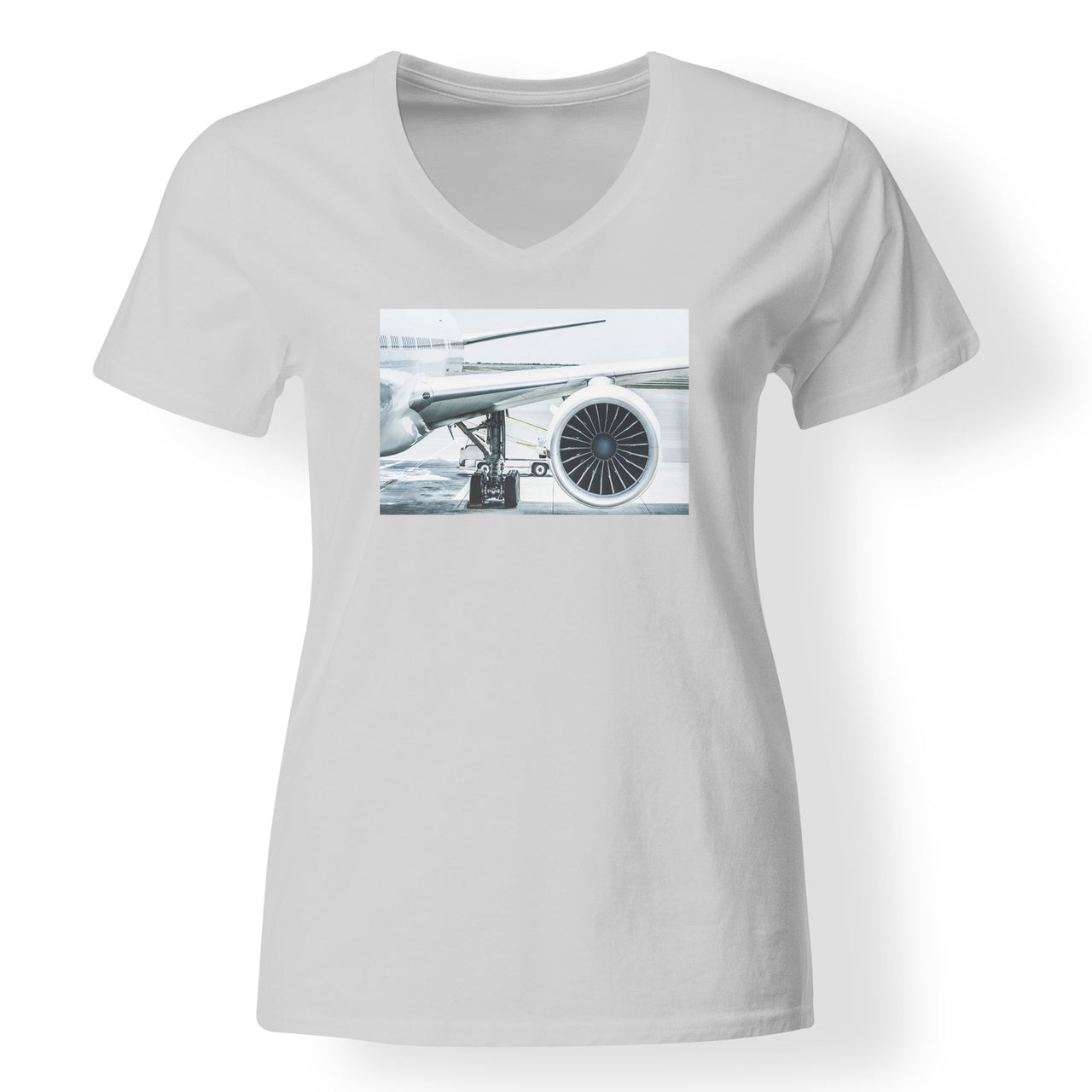Amazing Aircraft & Engine Designed V-Neck T-Shirts