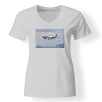 Thumbnail for Cathay Pacific Airbus A350 Designed V-Neck T-Shirts