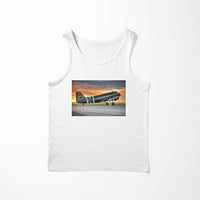 Thumbnail for Old Airplane Parked During Sunset Designed Tank Tops