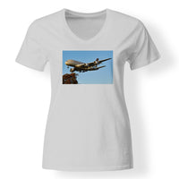 Thumbnail for Etihad Airways A380 Designed V-Neck T-Shirts