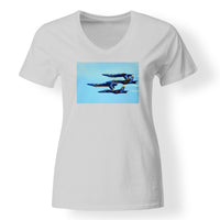 Thumbnail for US Navy Blue Angels Designed V-Neck T-Shirts