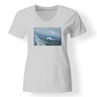 Thumbnail for Cruising Boeing 787 Designed V-Neck T-Shirts