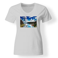 Thumbnail for Amazing Scenary & Sea Planes Designed V-Neck T-Shirts