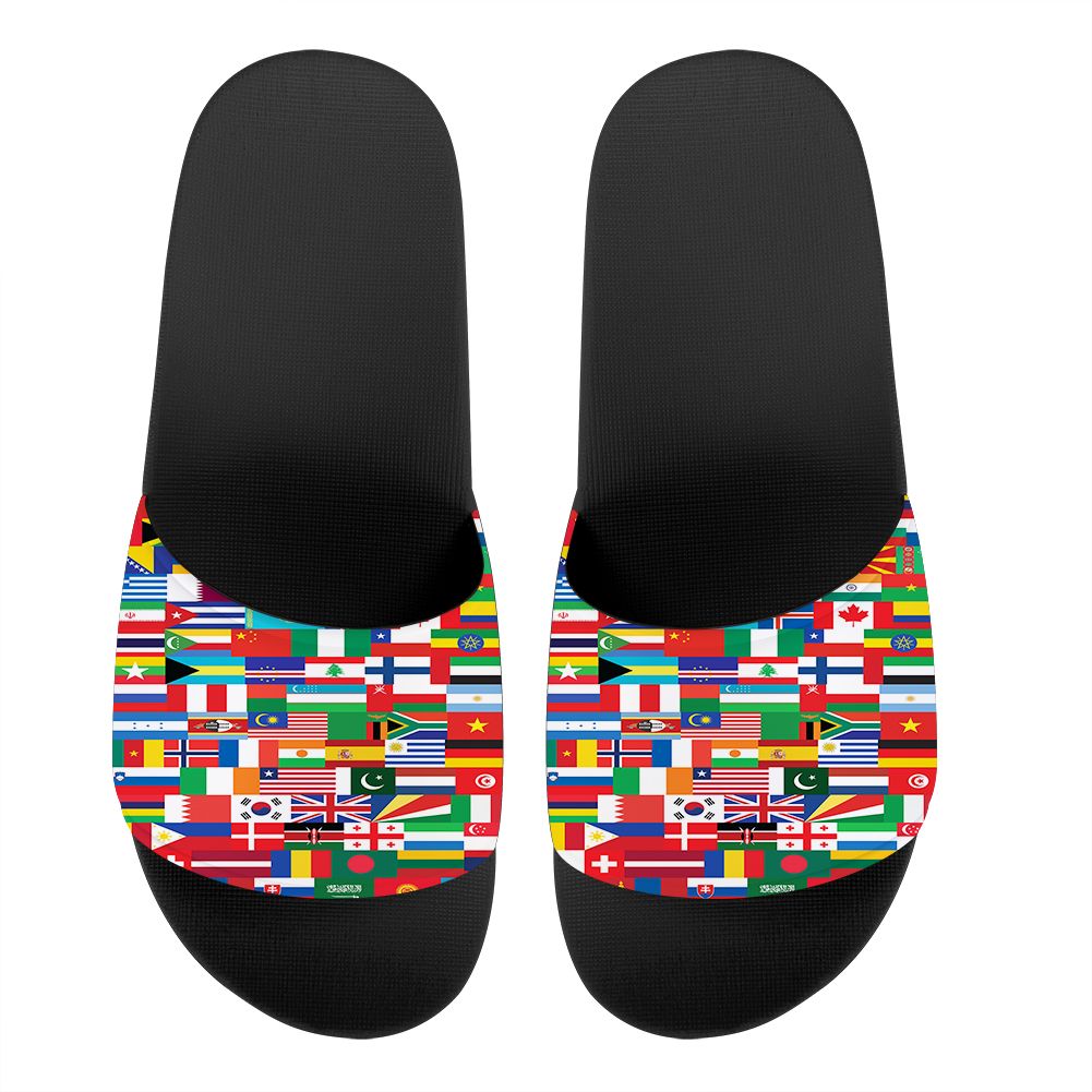 World Flags Designed Sport Slippers