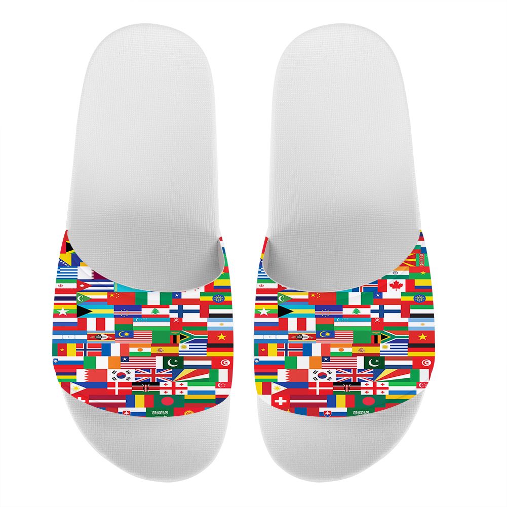 World Flags Designed Sport Slippers