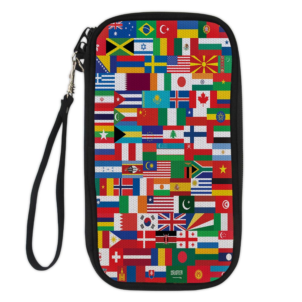 World Flags Designed Travel Cases & Wallets