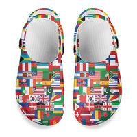Thumbnail for World Flags Designed Hole Shoes & Slippers (MEN)