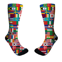 Thumbnail for World Flags Designed Socks