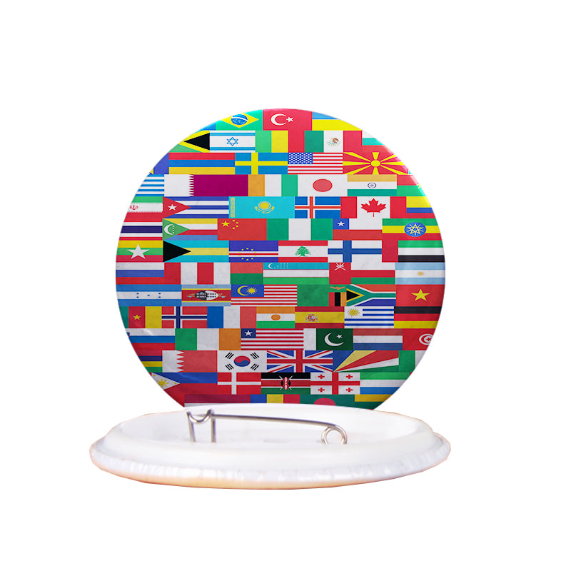 World Flags Designed Pins
