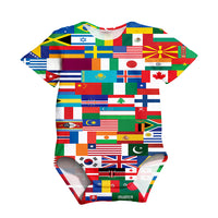 Thumbnail for World Flags Designed 3D Baby Bodysuits