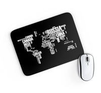 Thumbnail for World Map (Text) Designed Mouse Pads