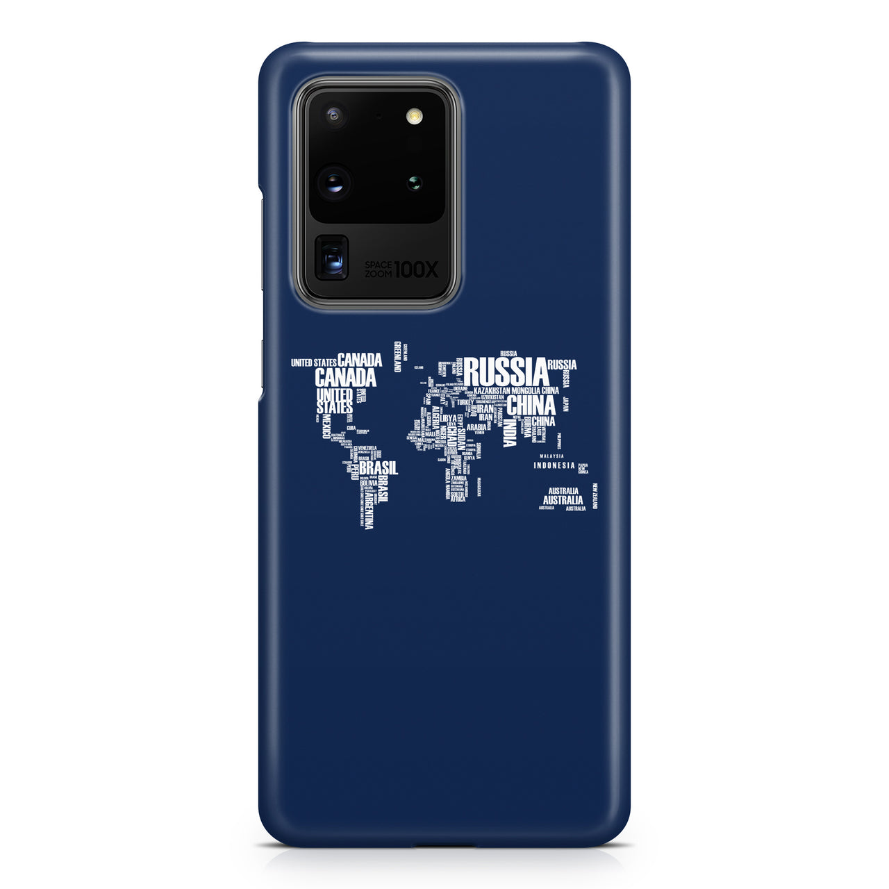 World Map (Text) Samsung A Cases