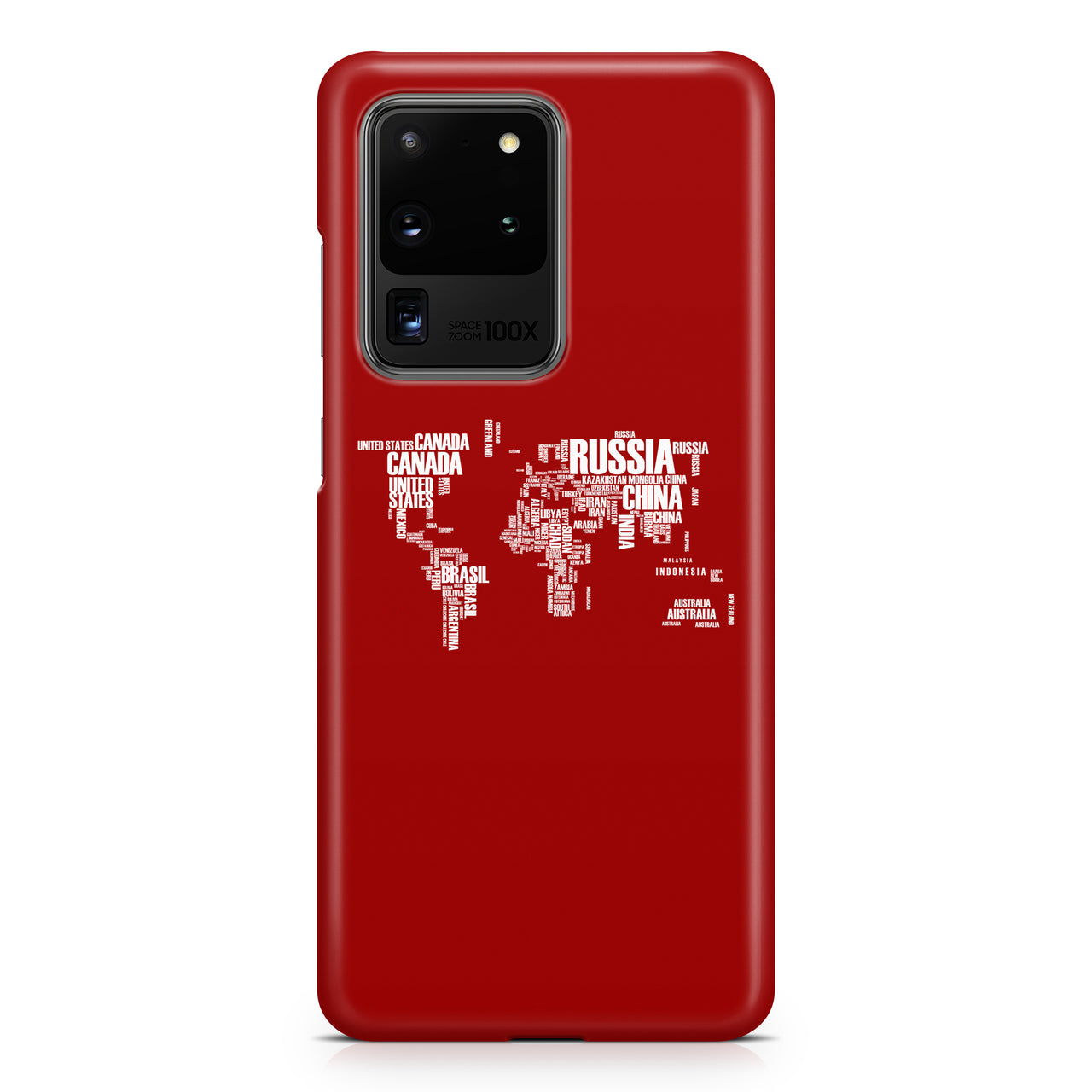 World Map (Text) Samsung A Cases