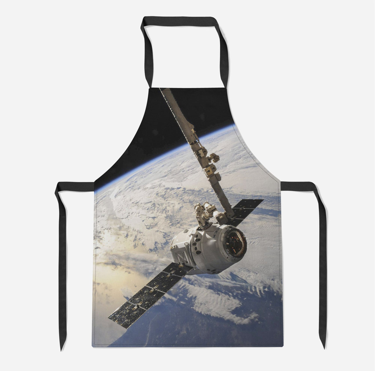 World View from Space Designed Kitchen Aprons