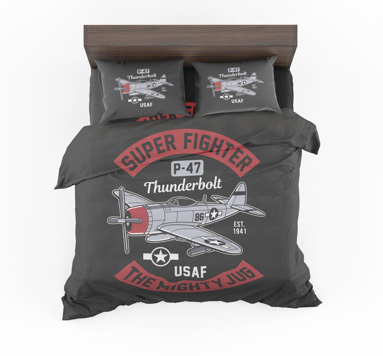 World War 2 Classics (P-47 Superbolt) Designed Bedding Sets