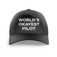 Thumbnail for World's Okayest Pilot Printed Hats
