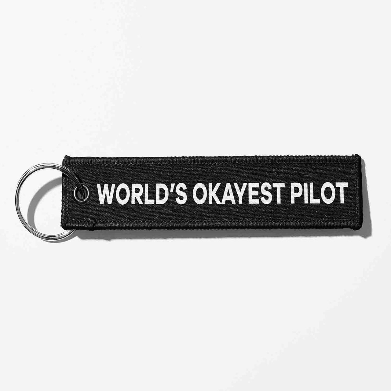 World's Okayest Pilot Light Designed Key Chains