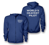 Thumbnail for World's Okayest Pilot Zipped Hoodies