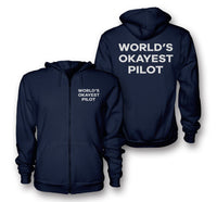 Thumbnail for World's Okayest Pilot Zipped Hoodies