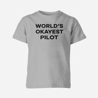Thumbnail for World's Okayest Pilot Designed Children T-Shirts