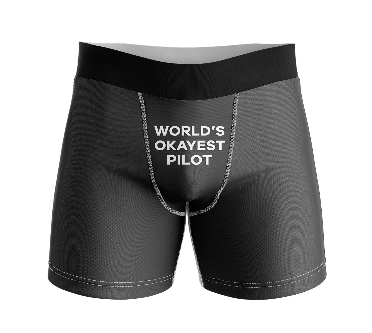World's Okayest Pilot Designed Men Boxers