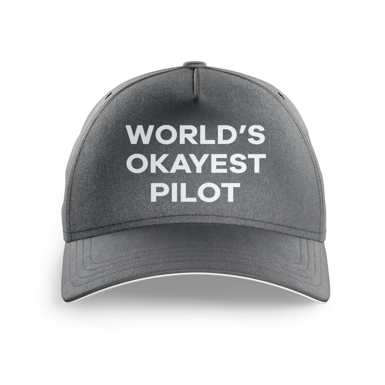 World's Okayest Pilot Printed Hats