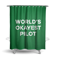 Thumbnail for World's Okayest Pilot Designed Shower Curtains