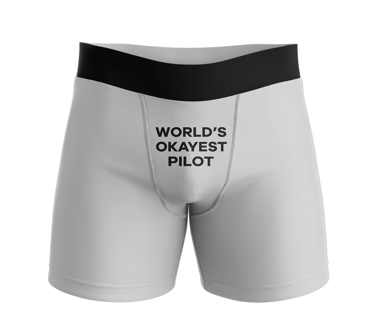 World's Okayest Pilot Designed Men Boxers