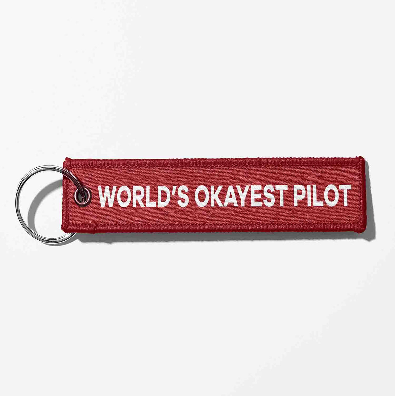 World's Okayest Pilot Light Designed Key Chains