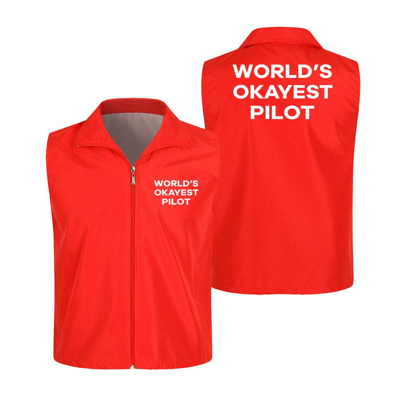 World's Okayest Pilot Designed Thin Style Vests