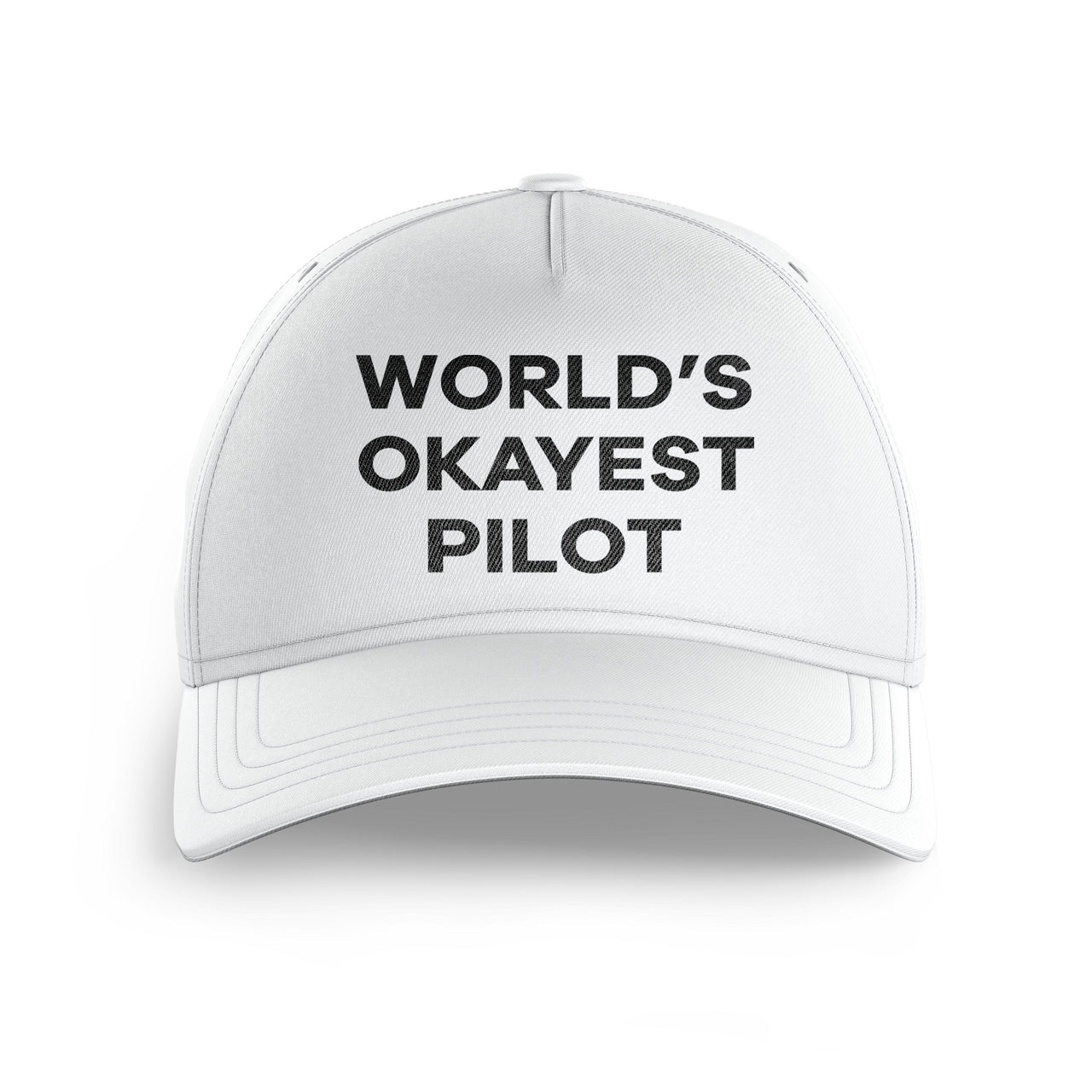 World's Okayest Pilot Printed Hats