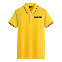 Thumbnail for Piper & Text Designed Stylish Polo T-Shirts